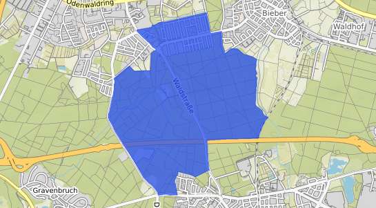 Bodenrichtwertkarte Offenbach am Main Tempelsee